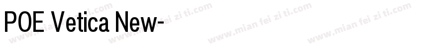 POE Vetica New字体转换